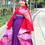 卒業式の袴着付