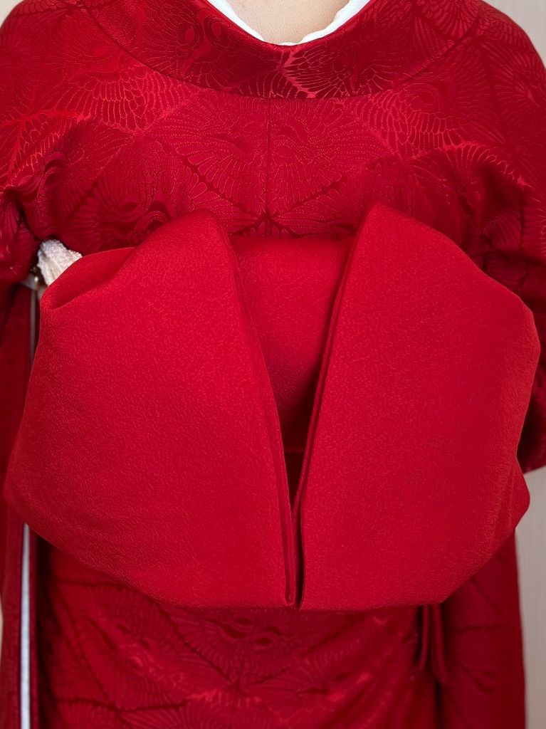 花嫁姿。帯結びは文庫結び。