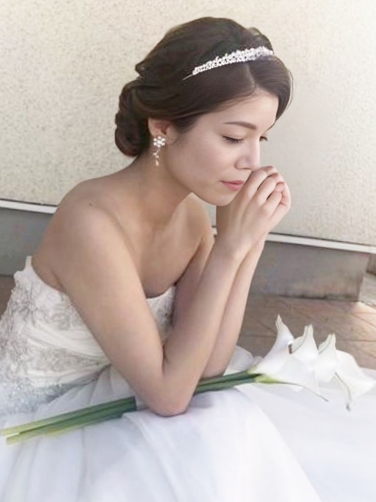結婚式当日の花嫁ヘアメイクのお支度例